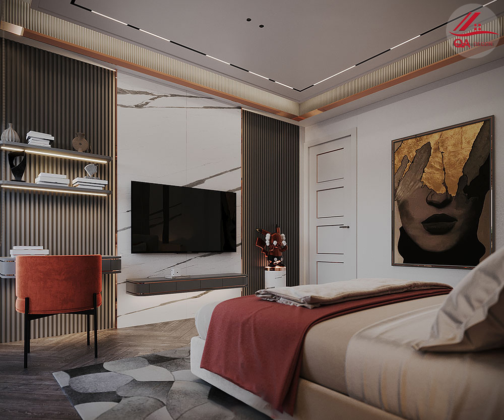 Thiết Kế Nội Thất Biệt Thự Luxury Cho Anh Nam Tại Tân Bình 49 Thiet-ke-noi-that-biet-thu-300m2-11