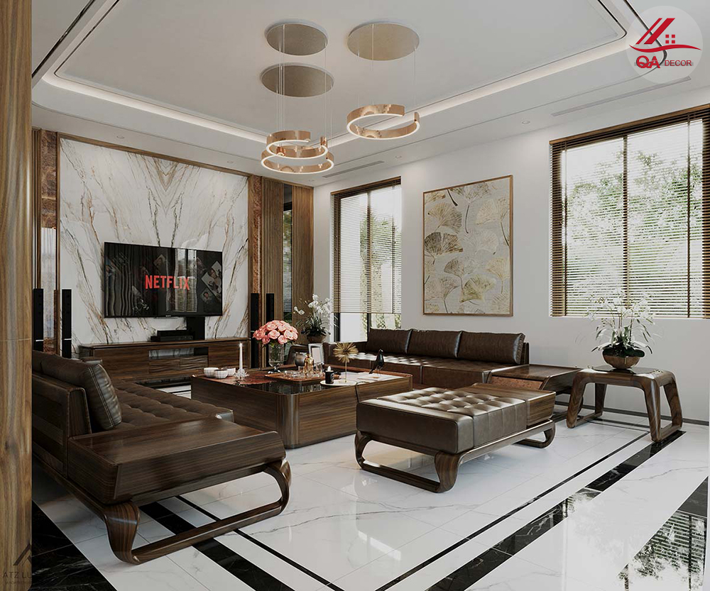 Thiết Kế Nội Thất Biệt Thự Gỗ Óc Chó Cao Cấp Tại Quận Gò Vấp 5 thiết kế nội thất biệt thự