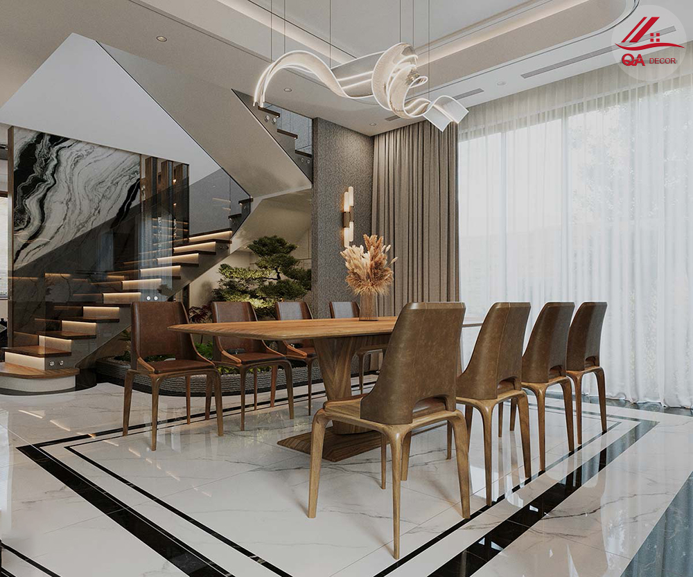 Thiết Kế Nội Thất Biệt Thự Gỗ Óc Chó Cao Cấp Tại Quận Gò Vấp 10 thiết kế nội thất biệt thự