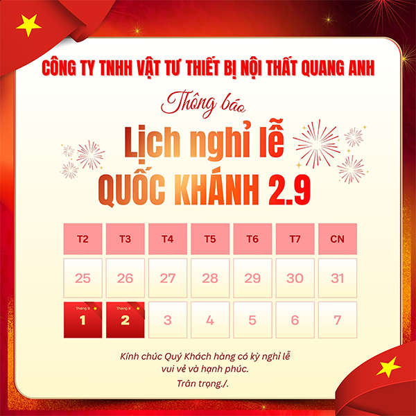 Quang Anh Decor Thông Báo Nghỉ Lễ Quốc Khánh 2/9 1 nghi le quoc khanh 2