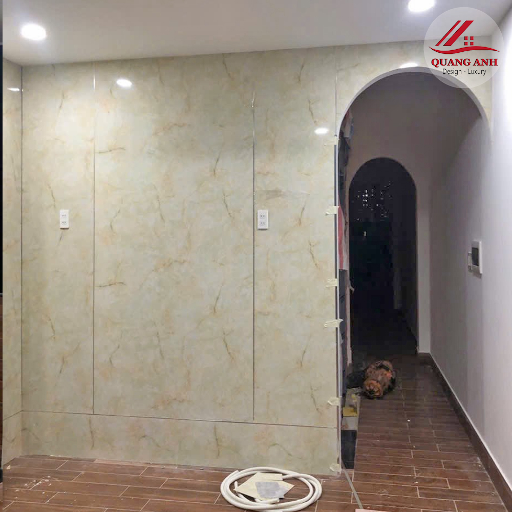 Nâng Tầm Không Gian Với Tấm Ốp PVC In Tranh & Sàn Gỗ Tại Âu Cơ 4 tấm ốp pvc