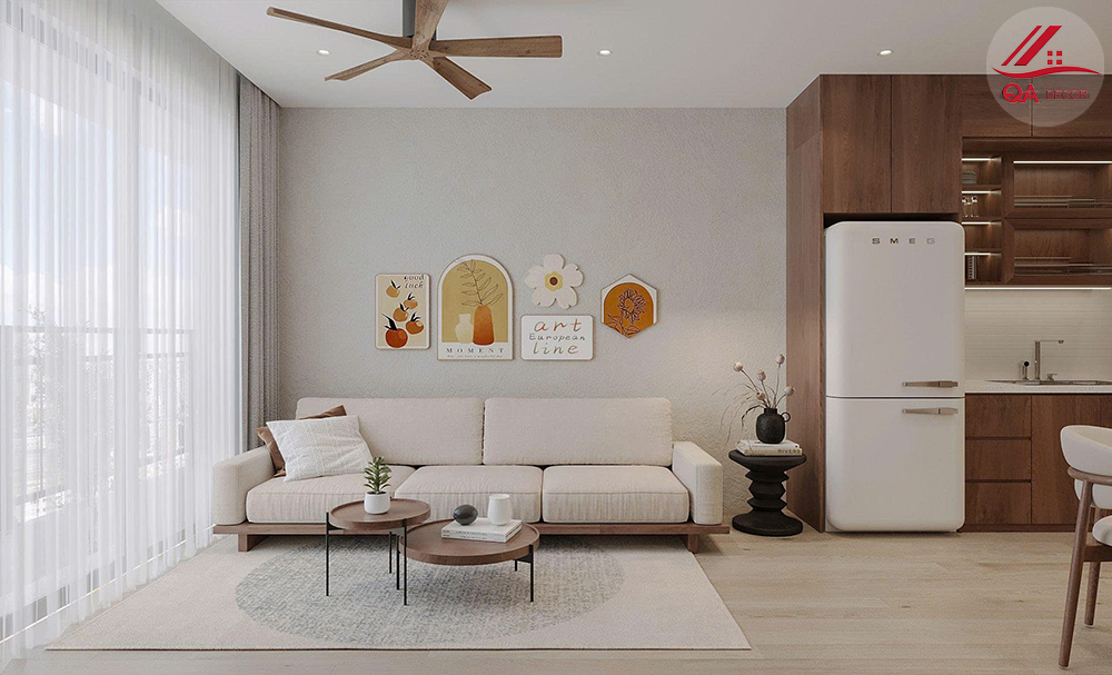 Thiết Kế Nội Thất Chung Cư 2 Phòng Ngủ Đẹp, Tiện Nghi 7 thiết kế nội thất chung cư