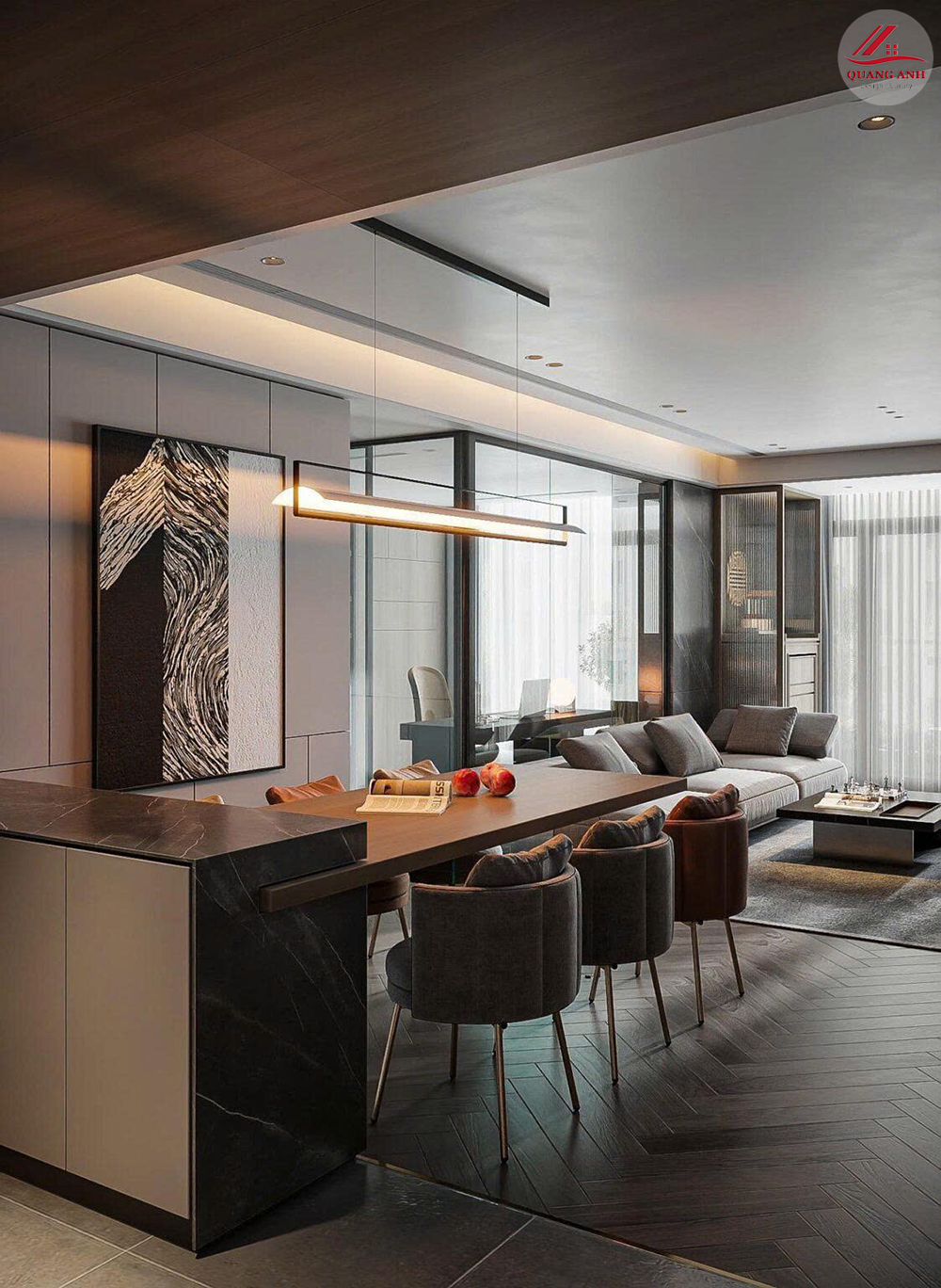 Thiết Kế Nội Thất Chung Cư Hiện Đại Tại Quận 2 11 thiết kế nội thất phòng khách