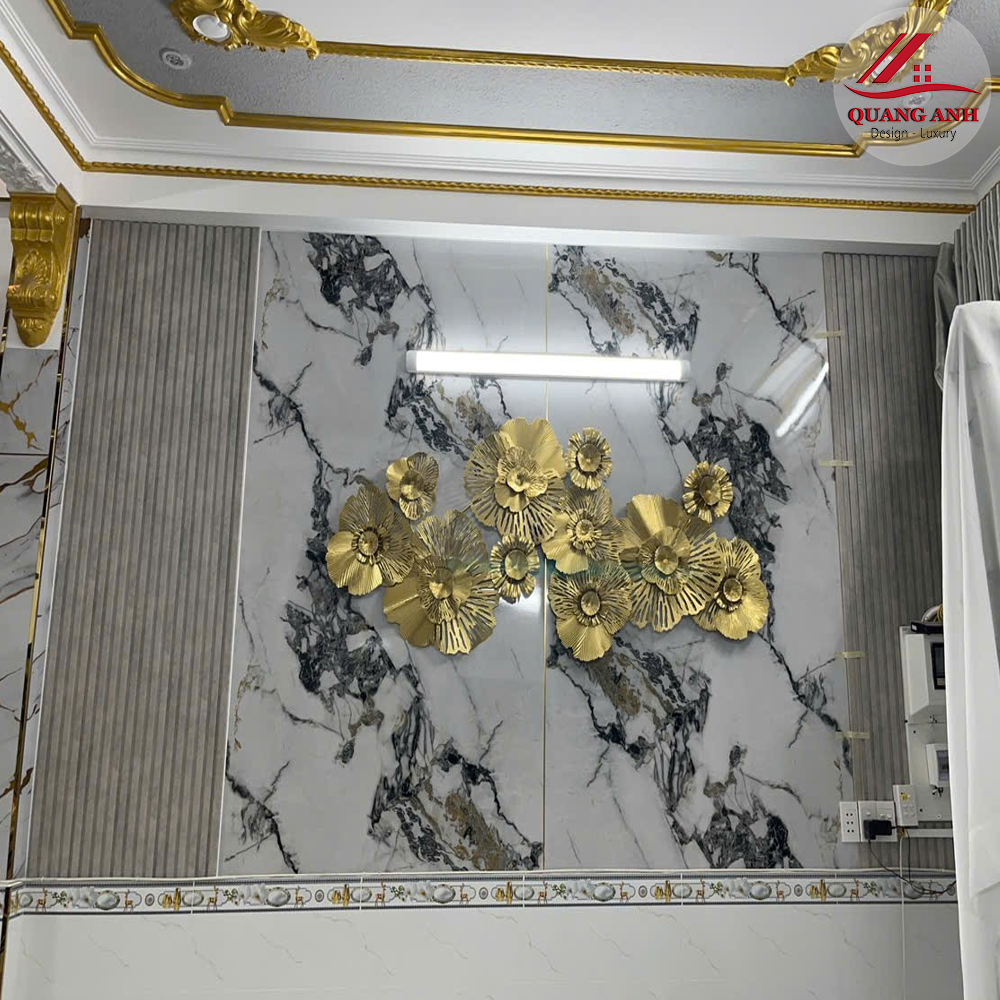 tấm ốp pvc kết hợp tấm ốp lam sóng