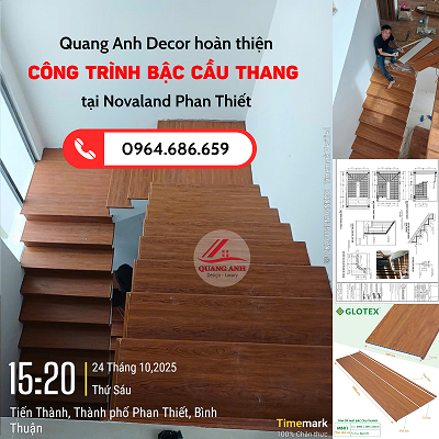 Công trình tấm ốp mặt bậc cầu thang tại Nova World Phan Thiết