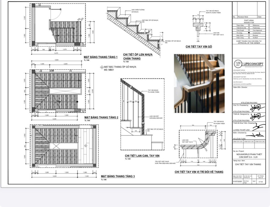 Thiết kế công trình bậc cầu thang tại Nova World Phan Thiết