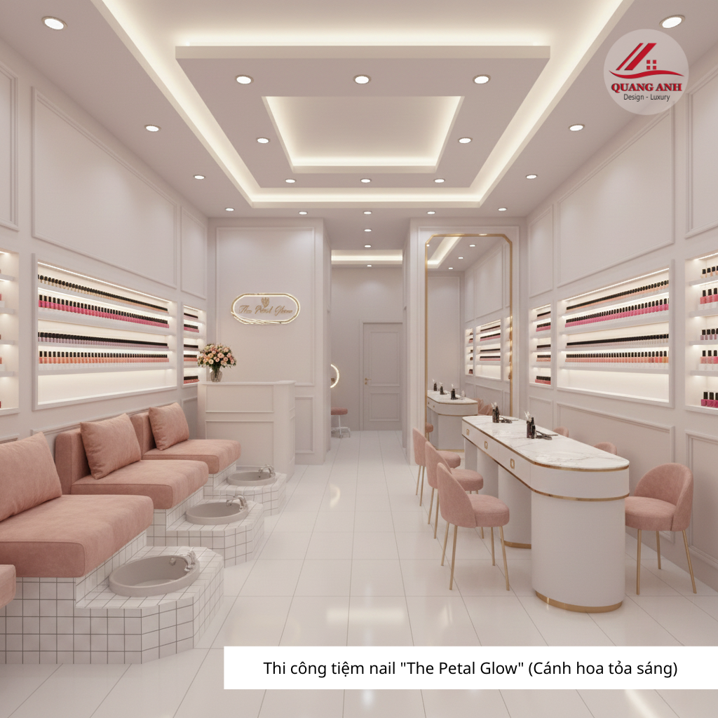 thi công tiệm nail