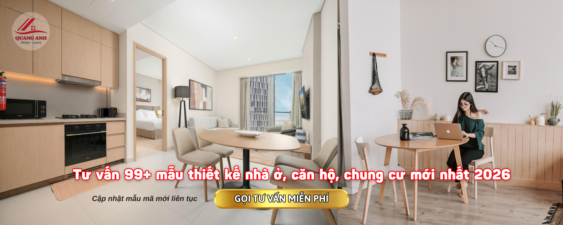 Thi công thiết kế nội thất nhà ở, chung cư