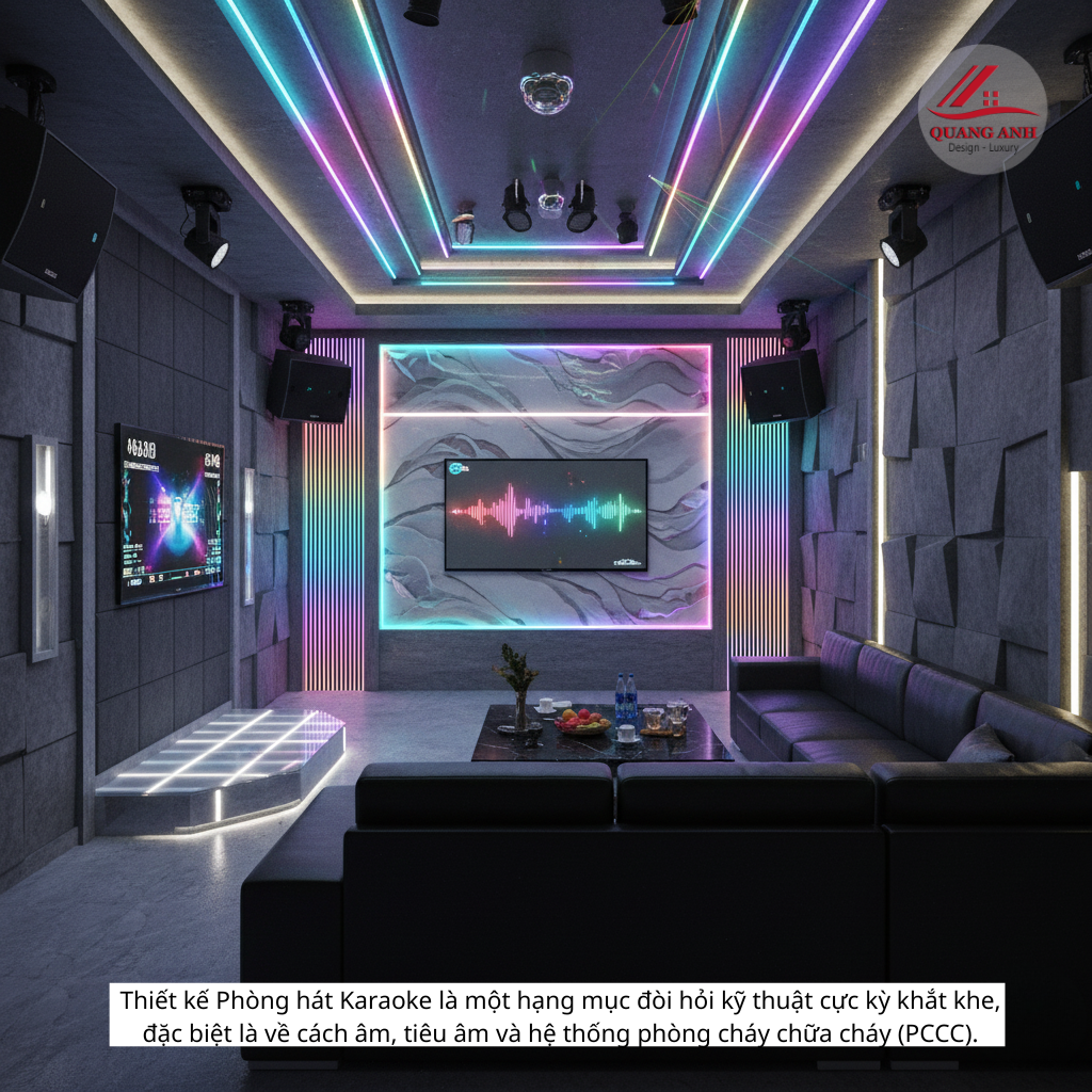 Thi công phòng hát karaoke