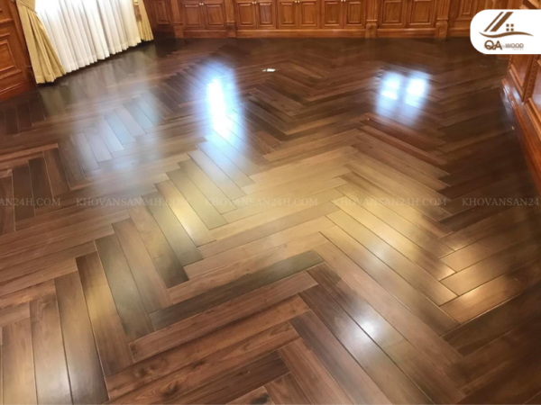 sàn gỗ xương cá tự nhiên