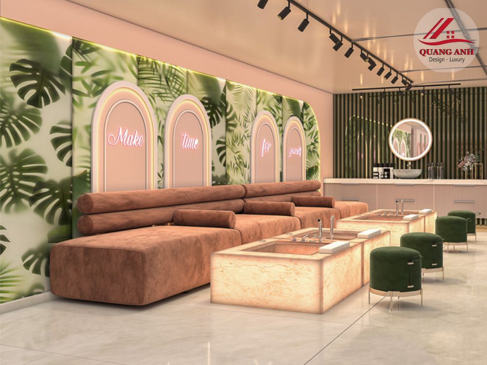 thiết kế thi công nội thất tiệm nail