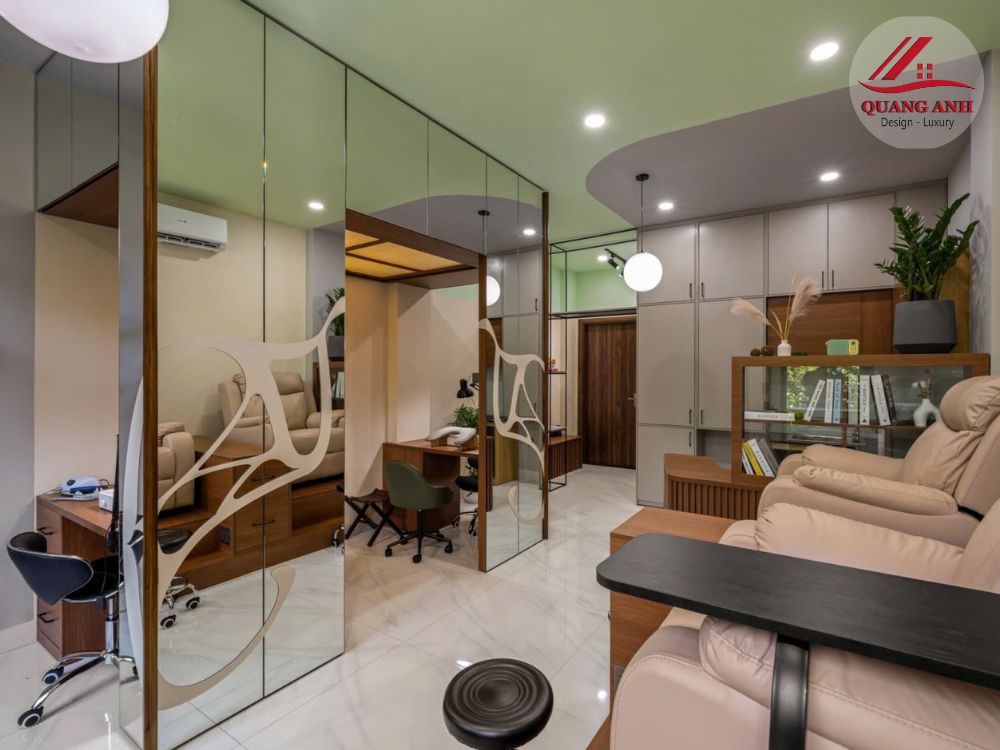 thiết kế thi công nội thất tiệm nail