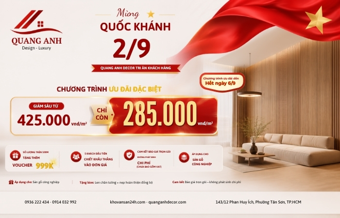 đại tiệc ưu đãi đón lễ 2-9